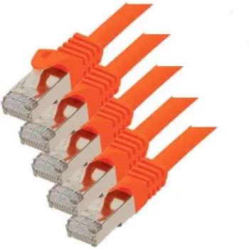 Tīkla kabelis S/CONN Cat. 7 S/FTP 0,25 m oranžs