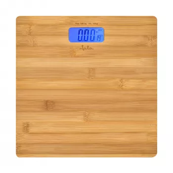 Jata HBAS1489 elektroniskie vannas istabas svari, 180 kg, 100 g iedaļa, presēta bambusa platforma, LCD displejs