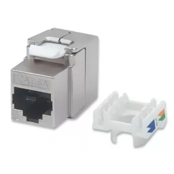 IC Intracom Intellinet - Keystone-Connector - RJ-45 (W) - FTP - CAT 6a - Keystone-Socket - Sudrabains (771986)