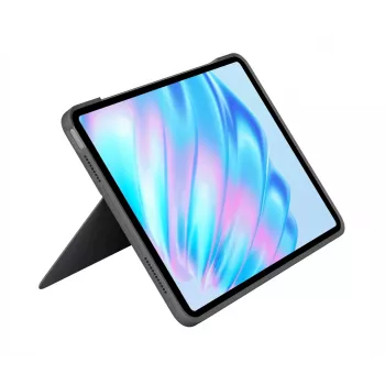 Logitech Combo Touch tastatūra QWERTY US International pelēka ar skārienpaliktni