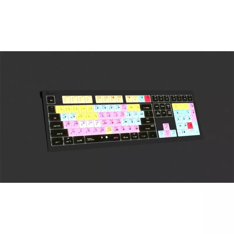 Logickeyboard ASTRA 2 tastatūra USB AZERTY angļu melna pilna izmēra 104 taustiņi