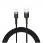 USB uz Lightning datu kabelis Tellur 1,2 m neilona pinums melns