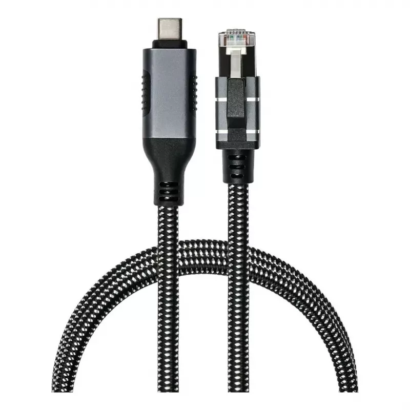 Good Connections Ethernet-kabelis USB-C RJ45, antracīta, 5,0 m
