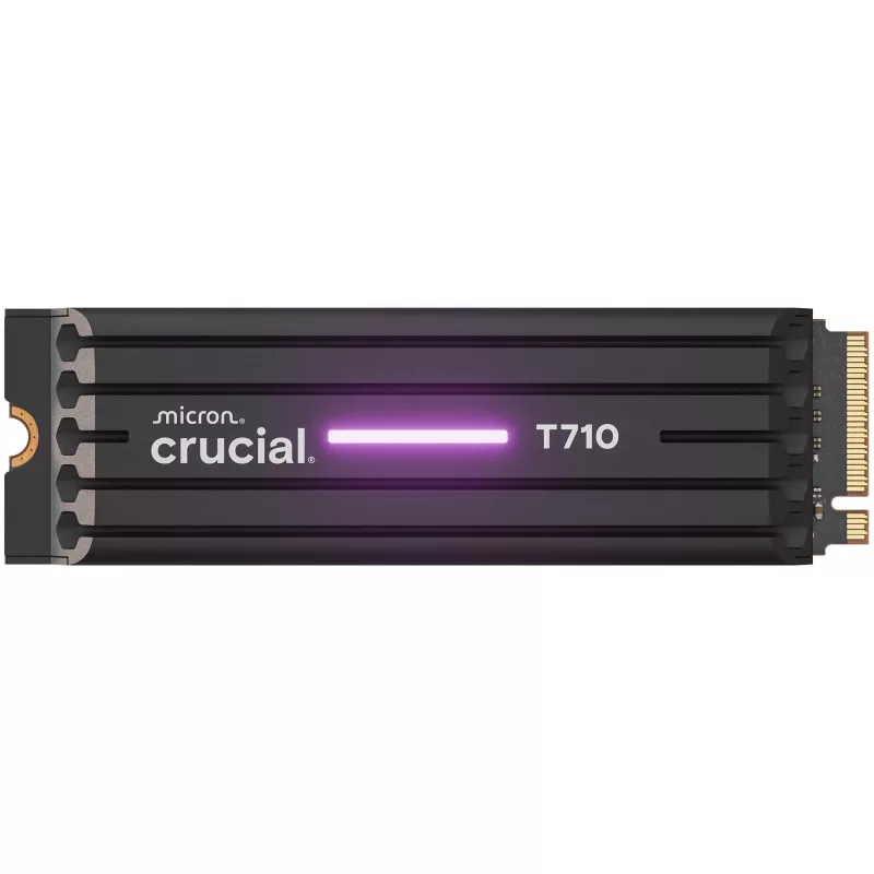 SSD CRUCIAL T710 4 TB M.2 PCIe 5.0 NVMe — 4000 GB, Read 14500 MB/s, Write 13800 MB/s