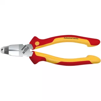 Krimpera/noņemšanas rīks Wiha TriCut Installationszange Professional electric Z 14 1 01 — griež, noņem izolāciju un izolē spriegumaktīvām daļām līdz 1 000 V maiņstrāvas