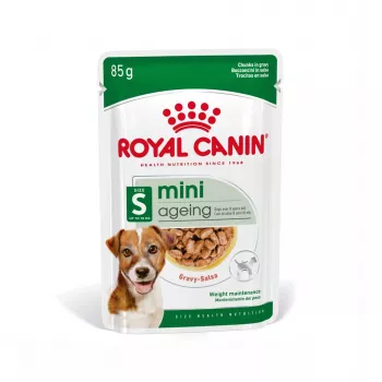 Mitrā suņu barība Royal Canin Mini Ageing 12+ Adult paciņā 85 g — mazām šķirnēm, mājputnu, senioriem