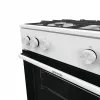Brīvi stāvoša gāzes plīts Gorenje GG6A10WFFM, balta, 4 degļu plīts virsma, 72 L gāzes cepeškrāsns, rotējošas priekšējās vadības ierīces