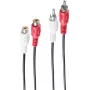 Audio kabelis ShiverPeaks BS40202 1,5 m 2xRCA vīrišķais melns