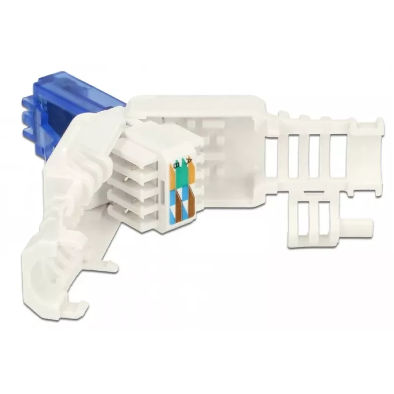 RJ-45 vada savienotājs DeLOCK 86417 zils balts
