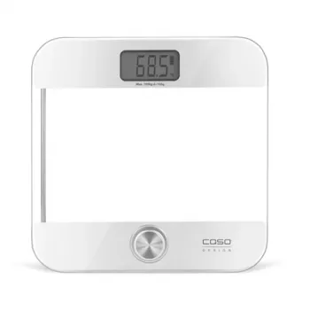Elektroniskie personīgie svari Caso Body Energy Ecostyle 03416 — maks. 180 kg, precizitāte 100 g, balts/pelēks