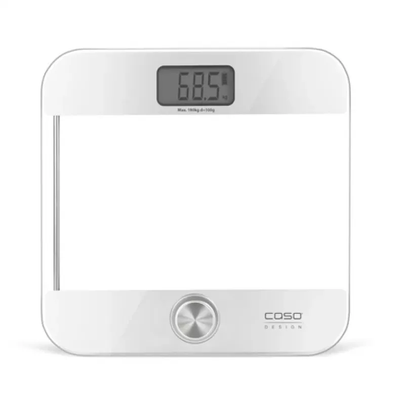 Elektroniskie personīgie svari Caso Body Energy Ecostyle 03416 — maks. 180 kg, precizitāte 100 g, balts/pelēks