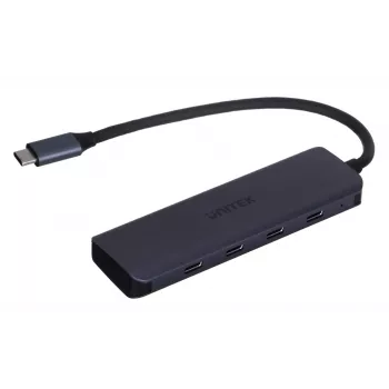 UNITEK uHUB Q4 USB centrmezgls Type-C 5000 Mbit/s pelēks