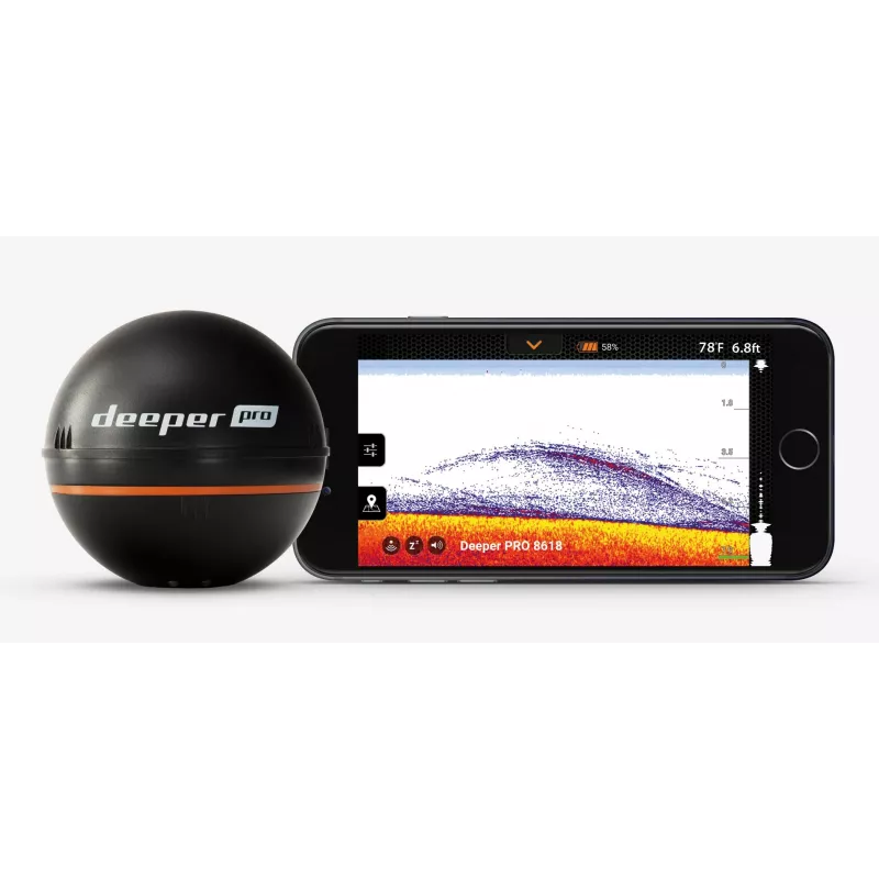 Deeper Smart Sonar Pro 80 m FLDP-11 zivju meklētājs