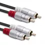 Audio kabelis Qoltec 52338 2m 2xRCA melns