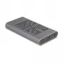 SSD korpuss DeLOCK 42027 pelēks M.2 10 Gbit/s USB Type-C
