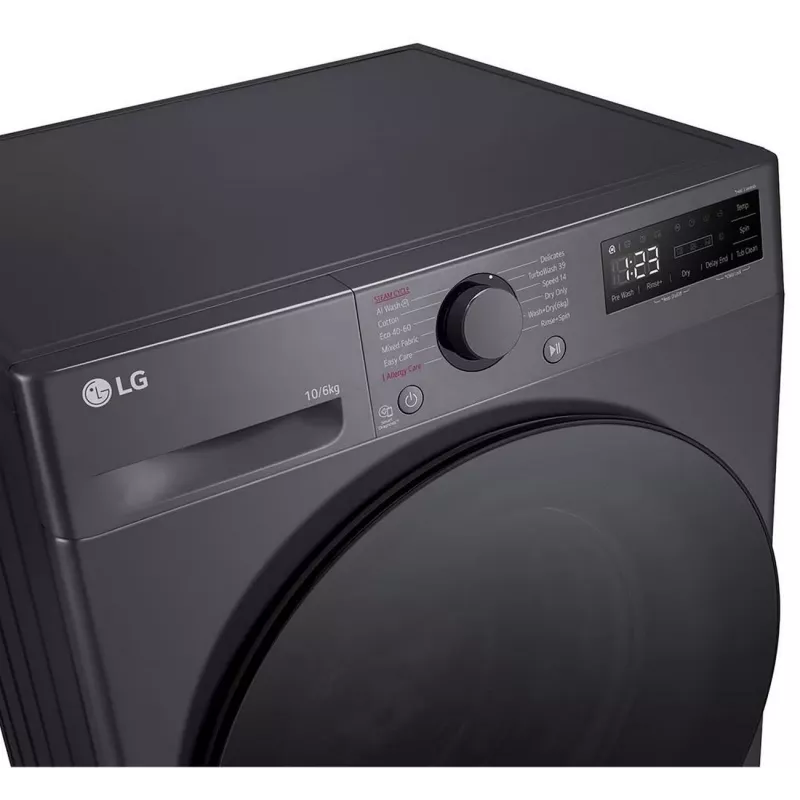 LG F4DR510S2M Veļas mašīna-žāvētājs 10 kg / 6 kg 1400 RPM Melna