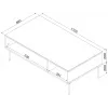 PALAZZO BIS table/latrine 110x60x40 balts matēts