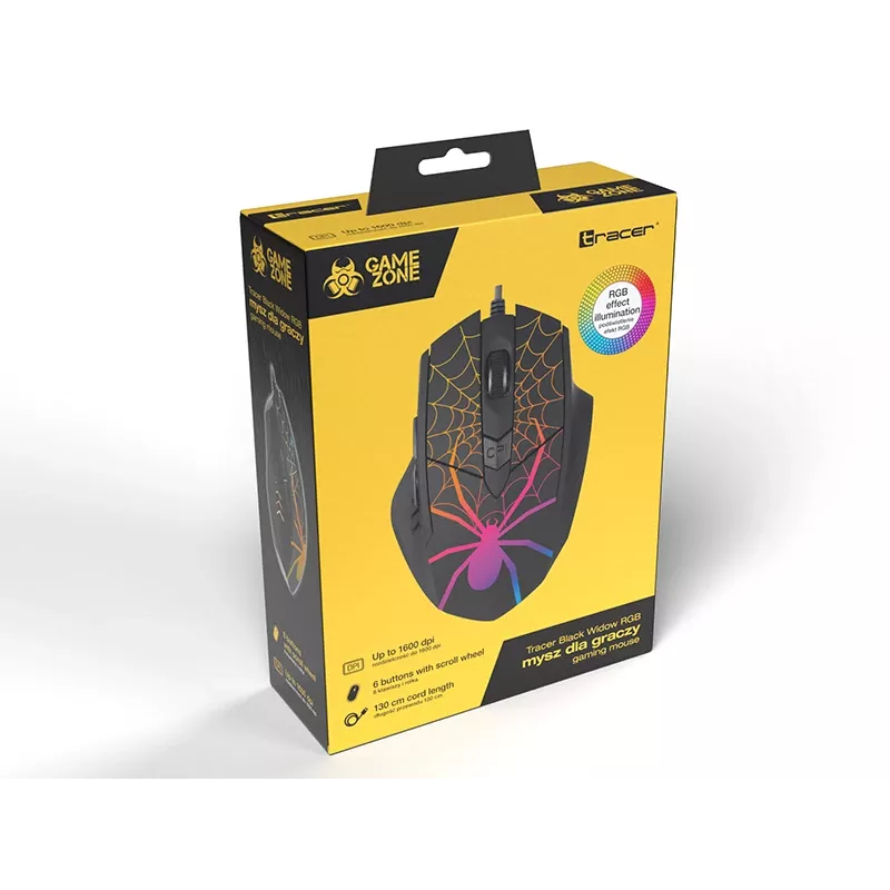 pele GAMEZONE Melns Widow USB