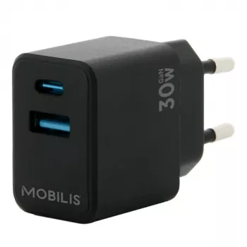 Mobilās ierīces lādētājs MOBILIS 001362 Universal Melns AC Auto