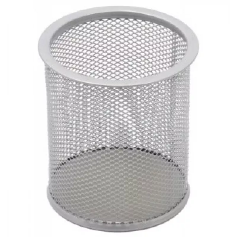 Zīmuļu futrālis Forpus, apaļš, sudraba krāsā, tukšs, perforēts metāls 1005-009