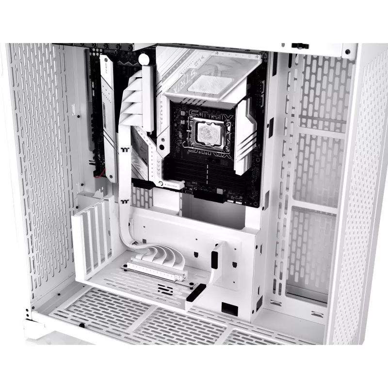 Thermaltake PCI-E 4.0 Dual 90 grādu rizera kabelis, 40 cm, balts (AC-077-CO6OTN-C1)