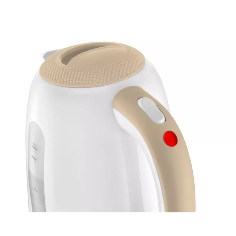 Elektriskā tējkanna Concept Solution RK2331 — 1,7 L, 2200 W, bēša/balta