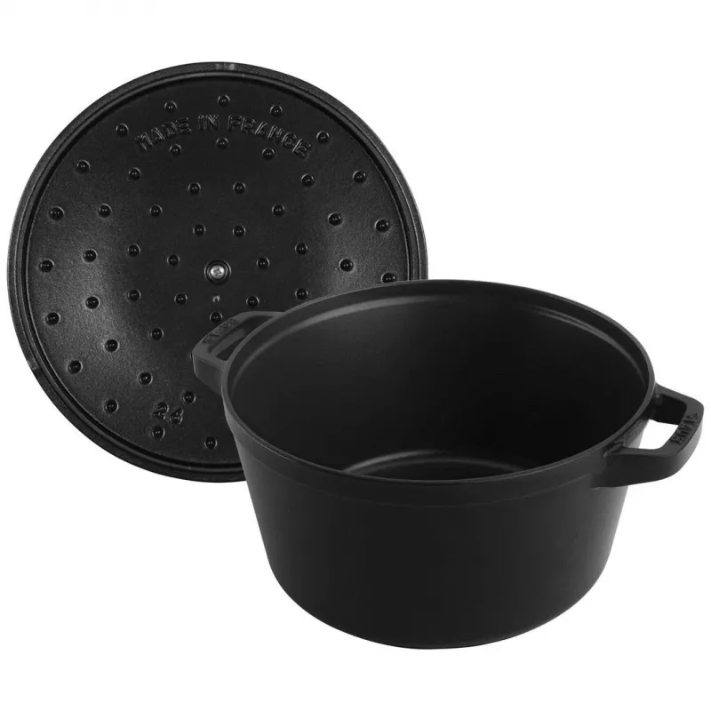 Staub La Cocotte 4,2 L apaļš čuguna sautējuma trauks