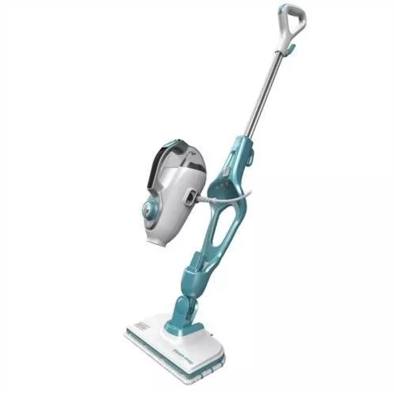 Tvaika mops Melns & Decker FSMH1321-QS — 1300 W, 0,5 L, 20 min darbības laiks, 6 m vads, 5 bar