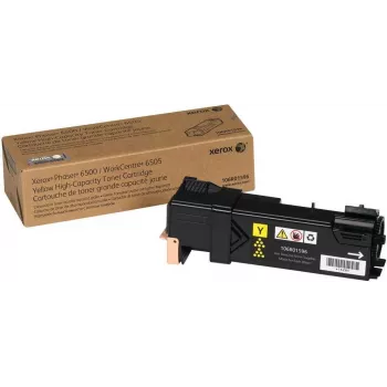 Phaser 6500 liela ietilpība dzeltena Oriģināls tonera kasete for Phaser 6500. WorkCentre 6505
