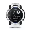 Viedpulkstenis GARMIN Instinct 2 45 mm, MIP 0,9 collas (176×176), GPS, saules enerģija, silikona siksniņa zila/balta