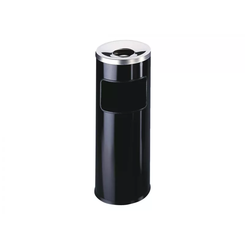 Round Metal Melns Durable 3332