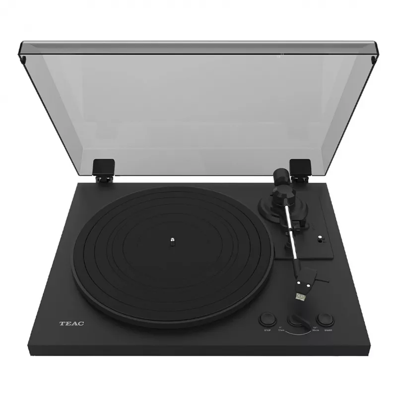 Siksnas piedziņas audio atskaņotājs TEAC TN-175-B Melns
