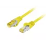 Tīkla kabelis Lanberg PCF6A-10CU-0025-Y RJ-45 Cat6a 0,25 m Dzeltens