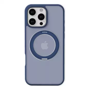 Aizsargājošs tālruņa maciņš Torras Ostand Pro iPhone 16 Pro, zils, plāns dizains