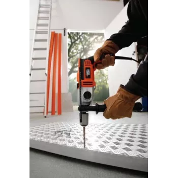 1100W 13mm Melns+DECKER triecienurbjmašīna