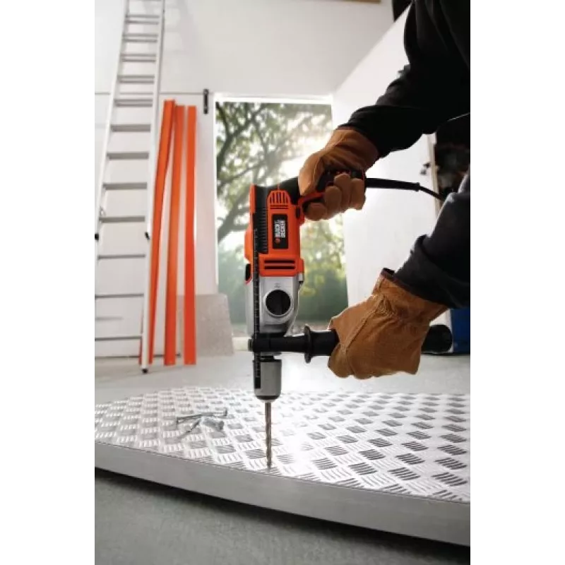 1100W 13mm Melns+DECKER triecienurbjmašīna