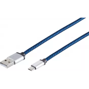 USB kabelis S/CONN 14-50017 USB 2.0 0.3m
