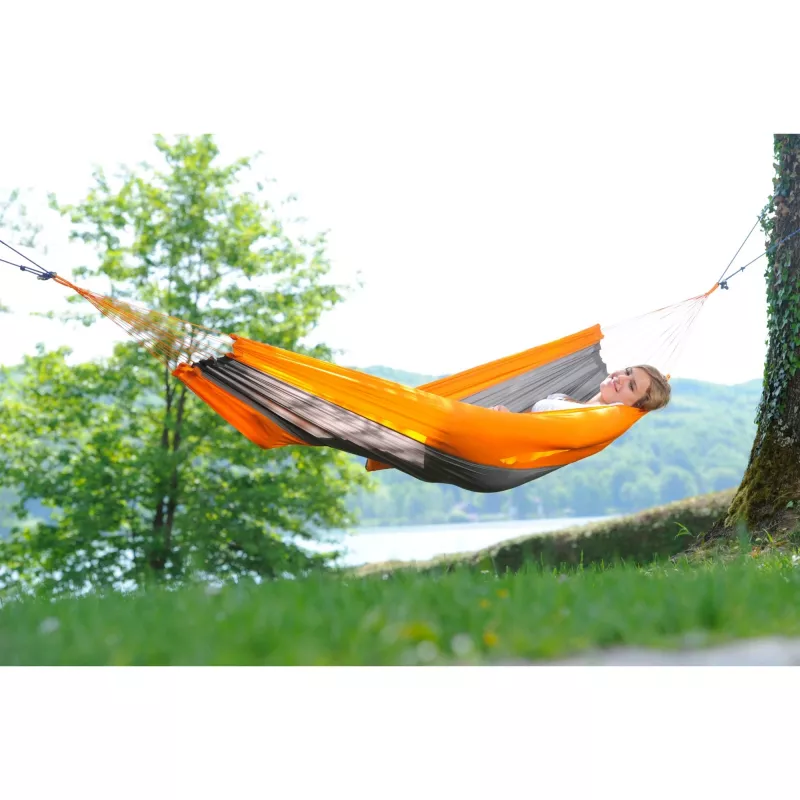 Silk Traveller Techno AZ-1030160, kempinga šūpuļtīkls oranžs/pelēks