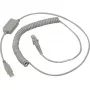 Datalogic USB kabelis, spirālveida USB savienojuma kabelis, spirālveida, pelēks, 2 m, piemērots visiem rokas skeneriem (90A051922)