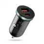 Automašīnas lādētājs everActive CC-30Q QC3.0 35W — 1x USB-A, 1x USB-C, ātrā uzlāde