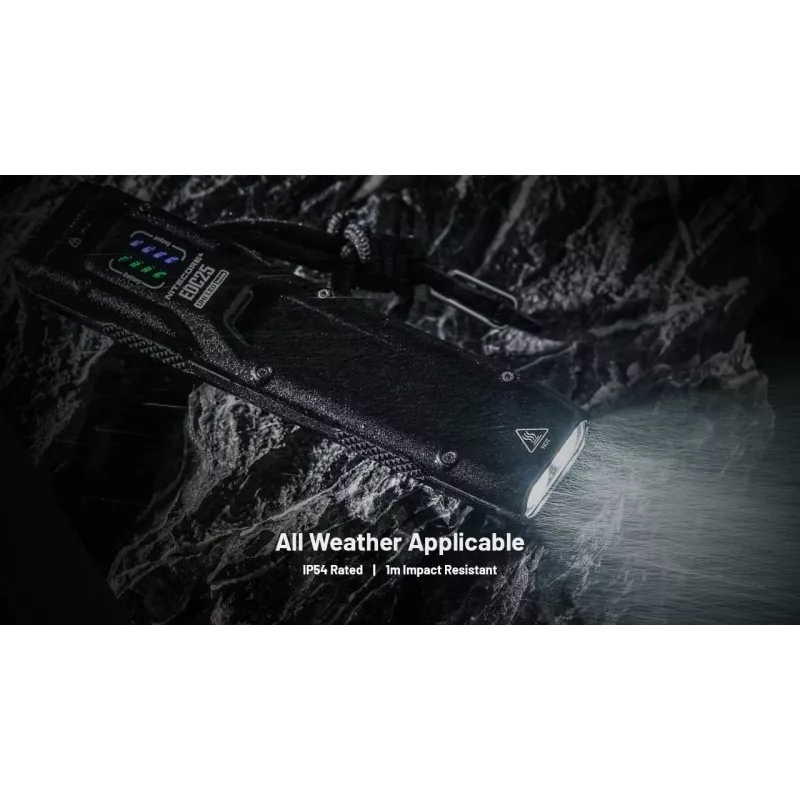 Taktiskā lukturītis Nitecore EDC25 — divu LED, 15 lm, alumīnija korpuss, uzlādējams caur USB, IP54, triecienizturīgs, melns
