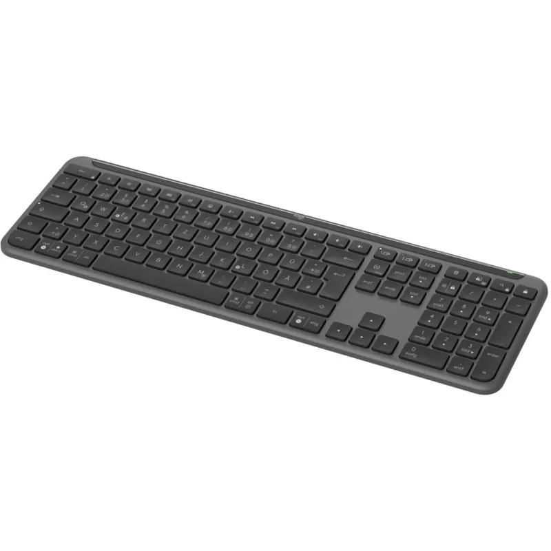 Logitech K950 Signature plāns tastatūra birojam RF bezvadu + Bluetooth QWERTZ vācu grafīts