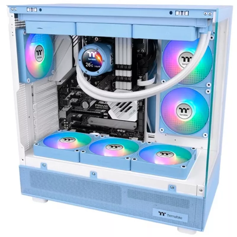 Thermaltake CT140 EX Reverse ARGB 140mm korpusa ventilators, 3 gab. komplekts, Hydrangea Zils