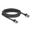 Tīkla kabelis DeLOCK RJ45 Cat.8.1 F/FTP plāns Pro 5m Melns