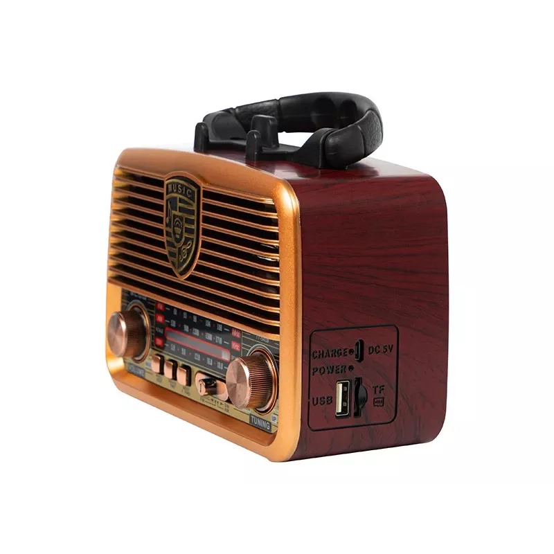 Analogais radio BLOW RA10 AM/FM saules 77-540 — AM/FM uztvērējs ar saules paneli un baterijas rezervi