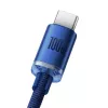 Baseus Crystal Shine kabelis USB uz USB-C, 100W, 2m (zils)