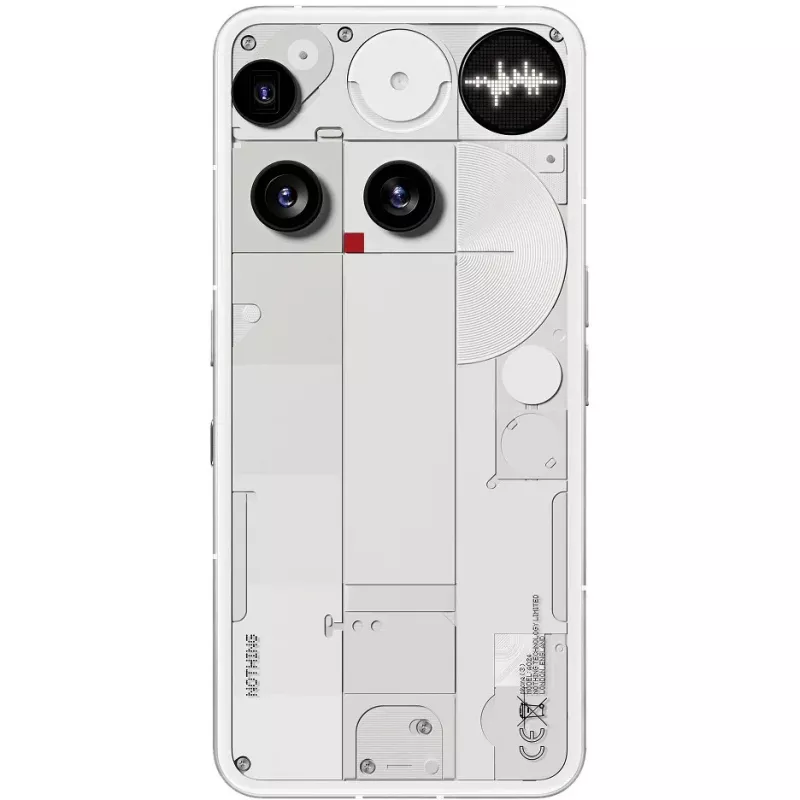 Nothing Phone (3) Balts - 5G viedtālrunis - Dual-SIM - RAM 12 GB / Iekšējā atmiņa 256 GB - OLED displejs - 6,67 (A10000023)