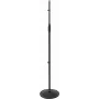 Mikrofona statīvs Omnitronic regulējams augstums 85–157 cm, trīskāju pamatne, modelis 6000580P