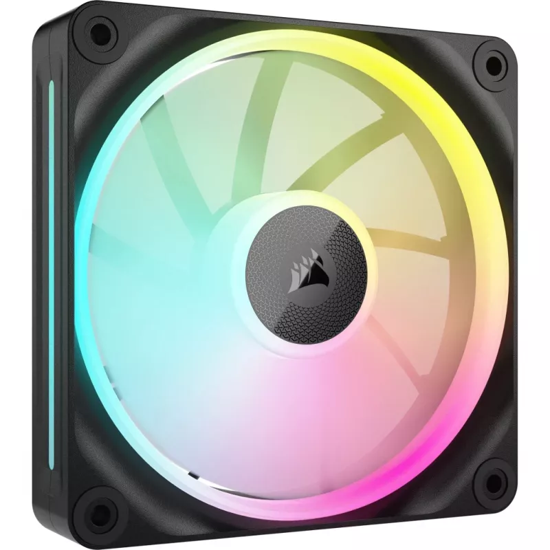 Korsāra CO-9051025-WW ventilators 12 cm melns 400-2400 RPM magnētiskais gultnis