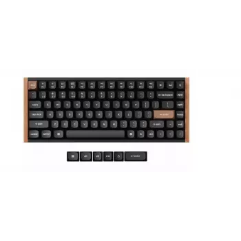 Bezvadu mehāniskā tastatūra Keychron K2 Special Edition — kompakts 75% izkārtojums, RGB apgaismojums, melna, modelis K2H-F1